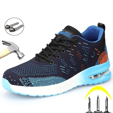 Zapatos de seguridad y de trabajo con punta de acero, indestructibles, Unisex