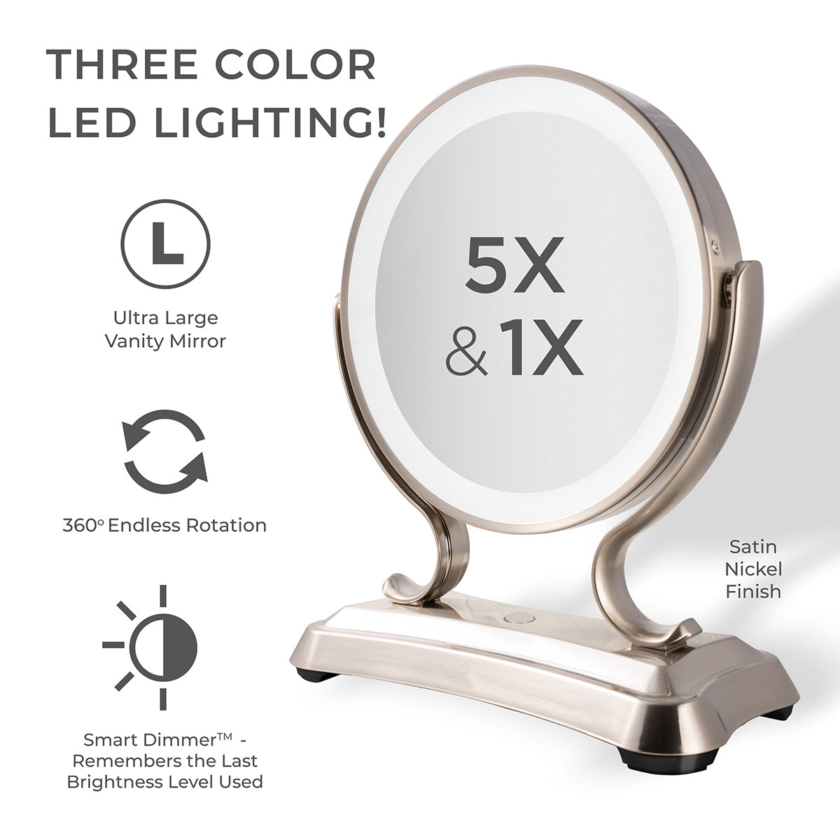 LED Lighted Glamour Makeup Mirror