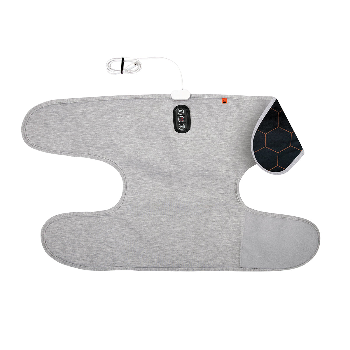 Calming Heat™ Charcoal + Copper Infused Massaging Knee Wrap by Sharper Image