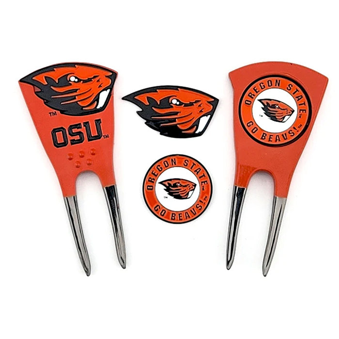 Pac Golf NCAA Ball Marker Divot Tool Set