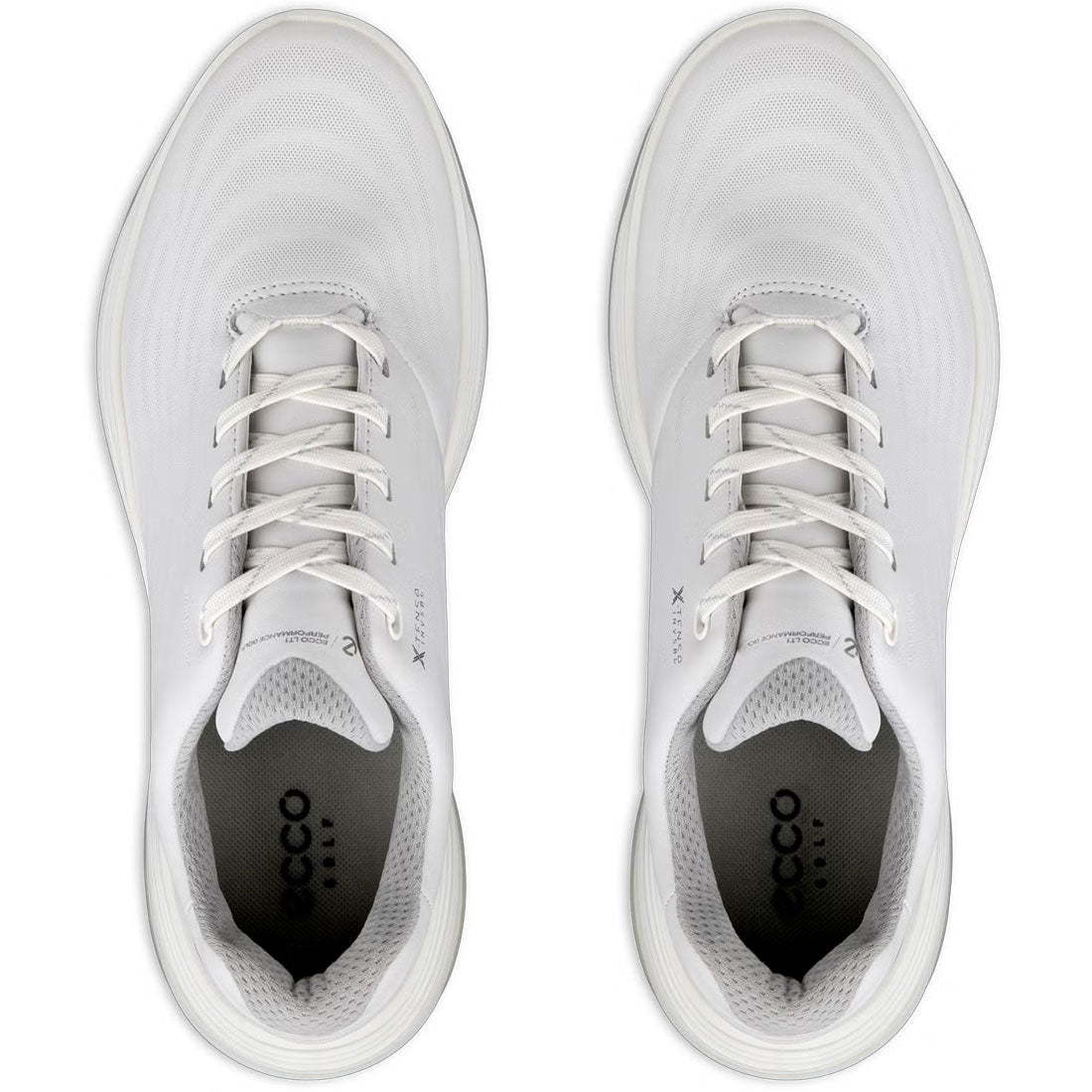Ecco Women's Lt1 Hybrid Leather Golf Shoes White/Grey