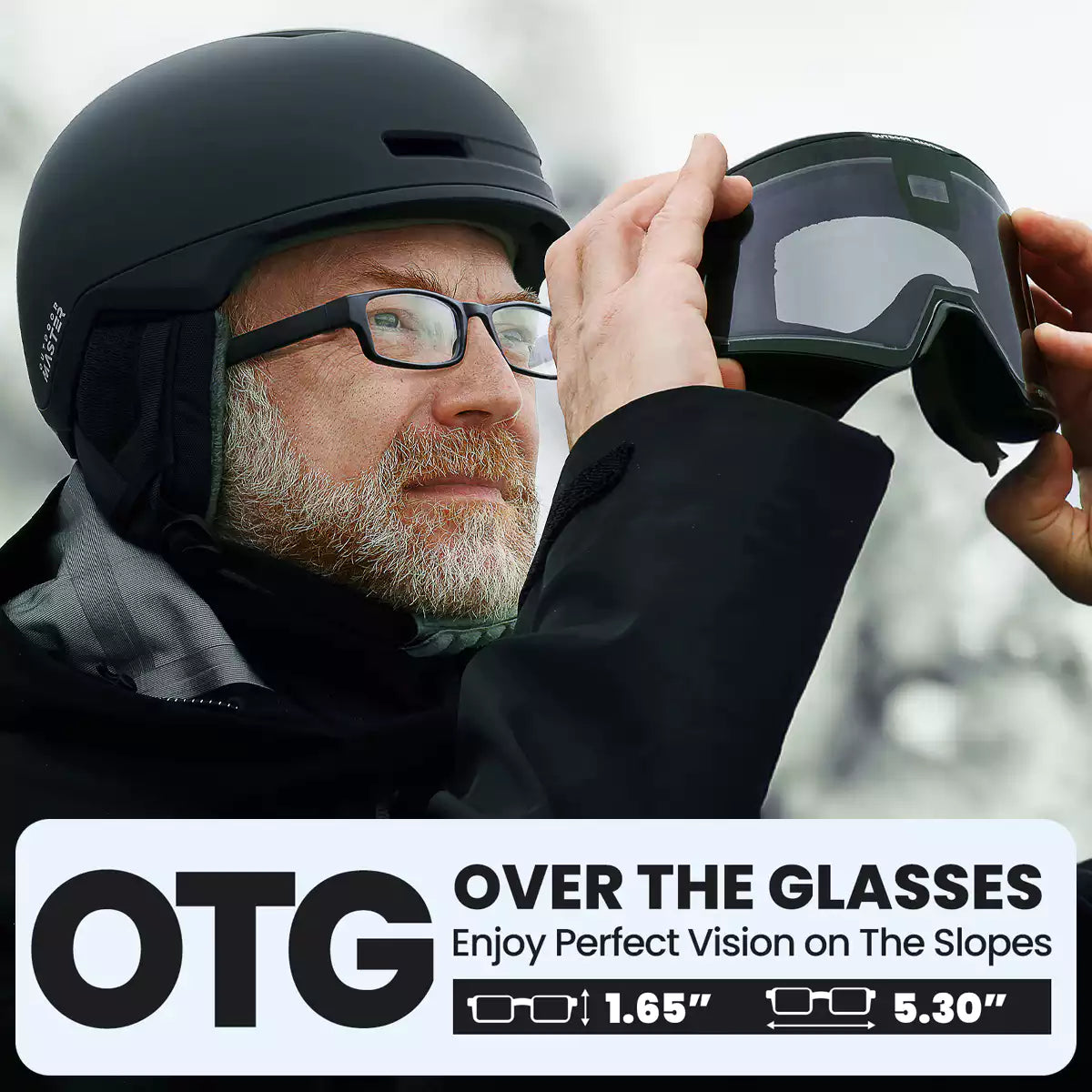 FALCON E-QuickHue Smart Photochromic Ski Goggles