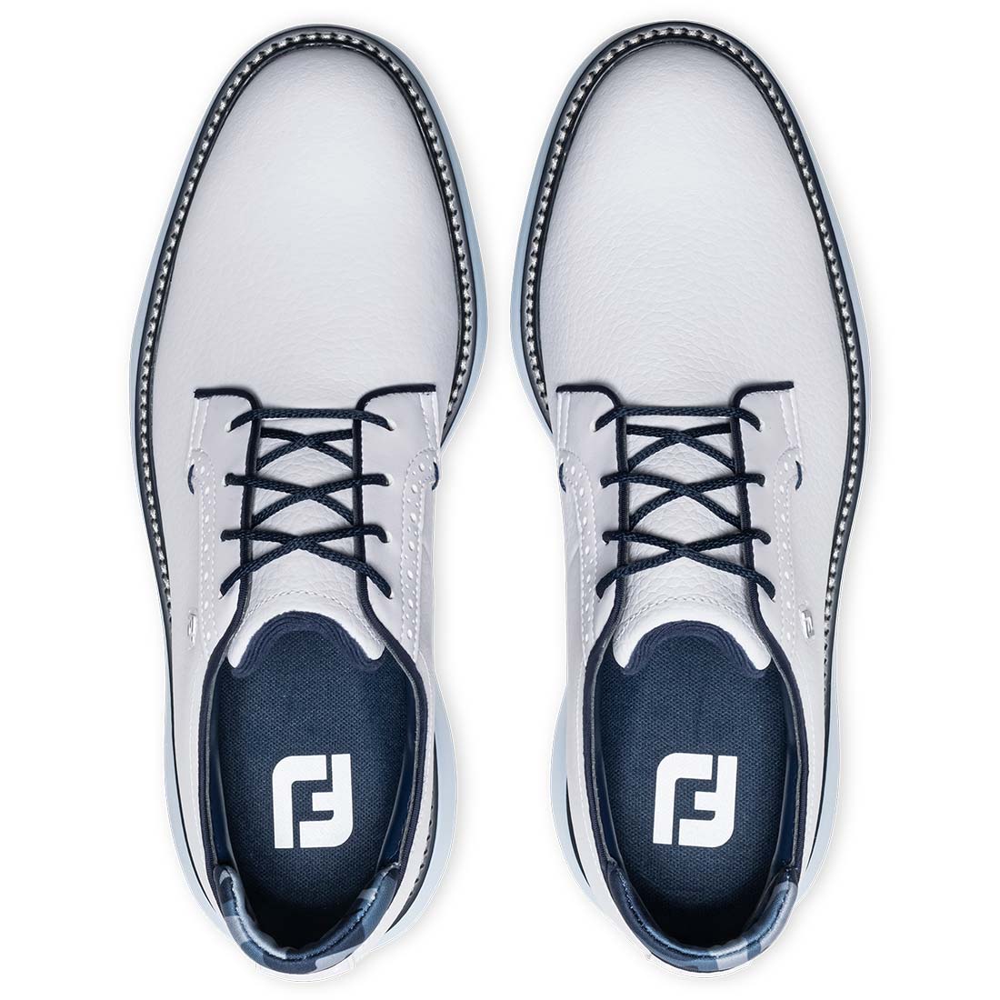 FootJoy Traditions Blucher Golf Shoes White/Sky Blue/Camo
