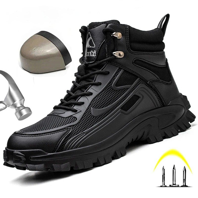 S1P zapatos de seguridad para hombres, impermeables.