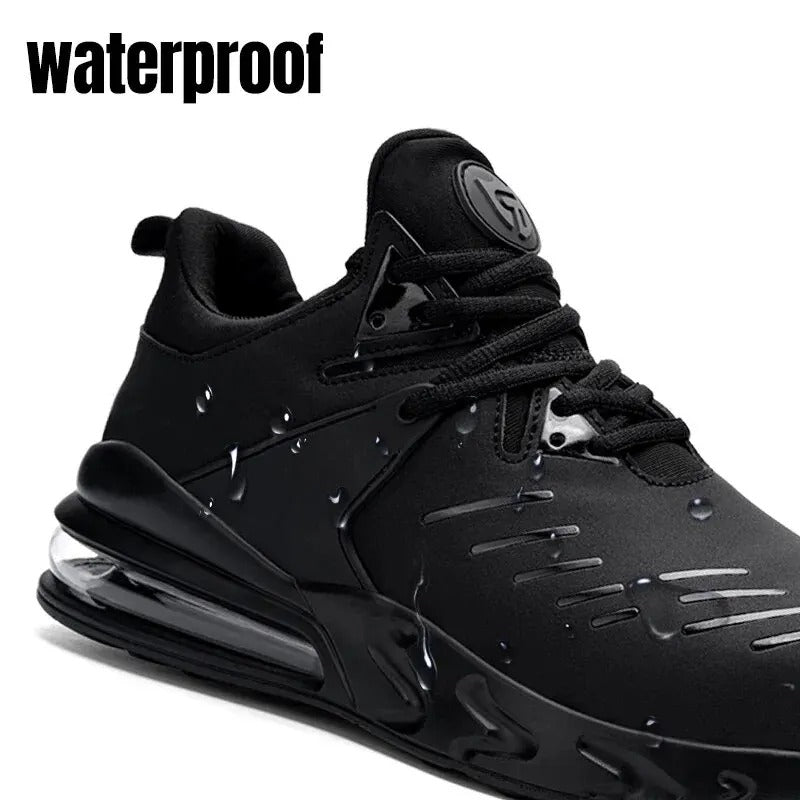 S1 Zapatos de seguridad impermeables para hombre SRC, antideslizantes, zapatos de trabajo con punta de acero, amortiguación, cómodo y ligero cojín de aire