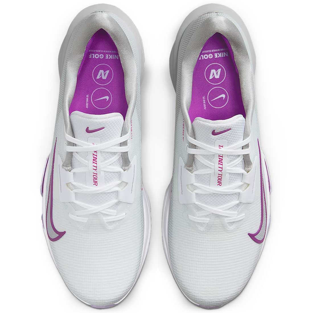 Nike Air Zoom Infinity Tour 2 Golf Shoes White/Vivid Purple
