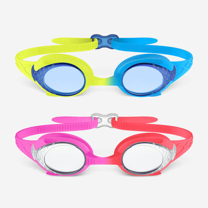 Kids Anti-fog Fisheye Swimming Goggles 2 Pack