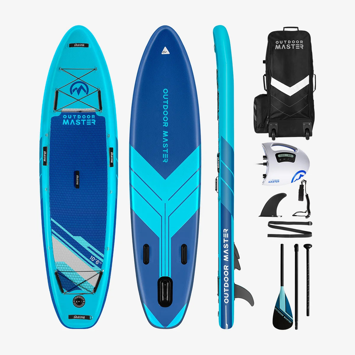 Bundle Sale-10'6" iSUP Board + SHARK II Pump