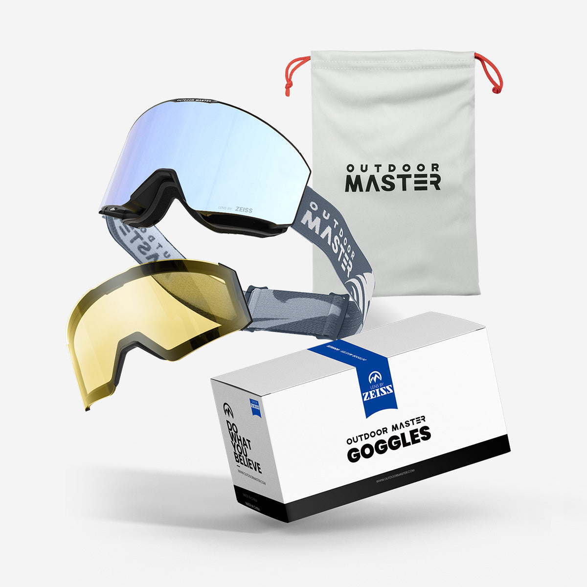 FALCON Cylindrical Zeiss Lens Ski Goggles