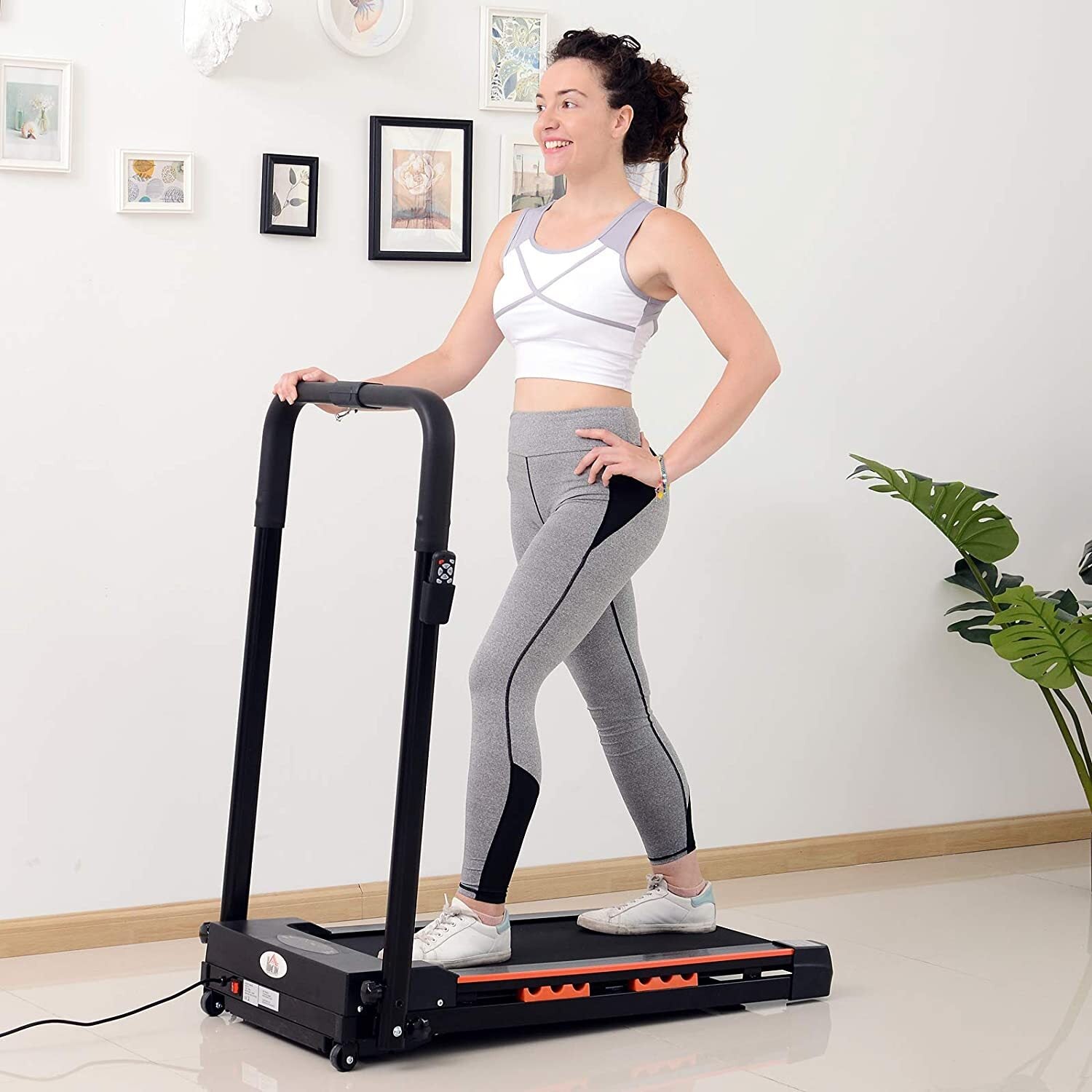 HOMCOM Electric Motorised Walking Machine Treadmill