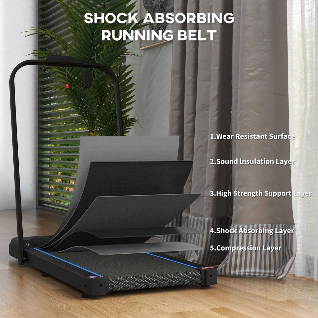 SPORTNOW 2.5HP Folding Treadmill Walking Pad, 1-6km per hour