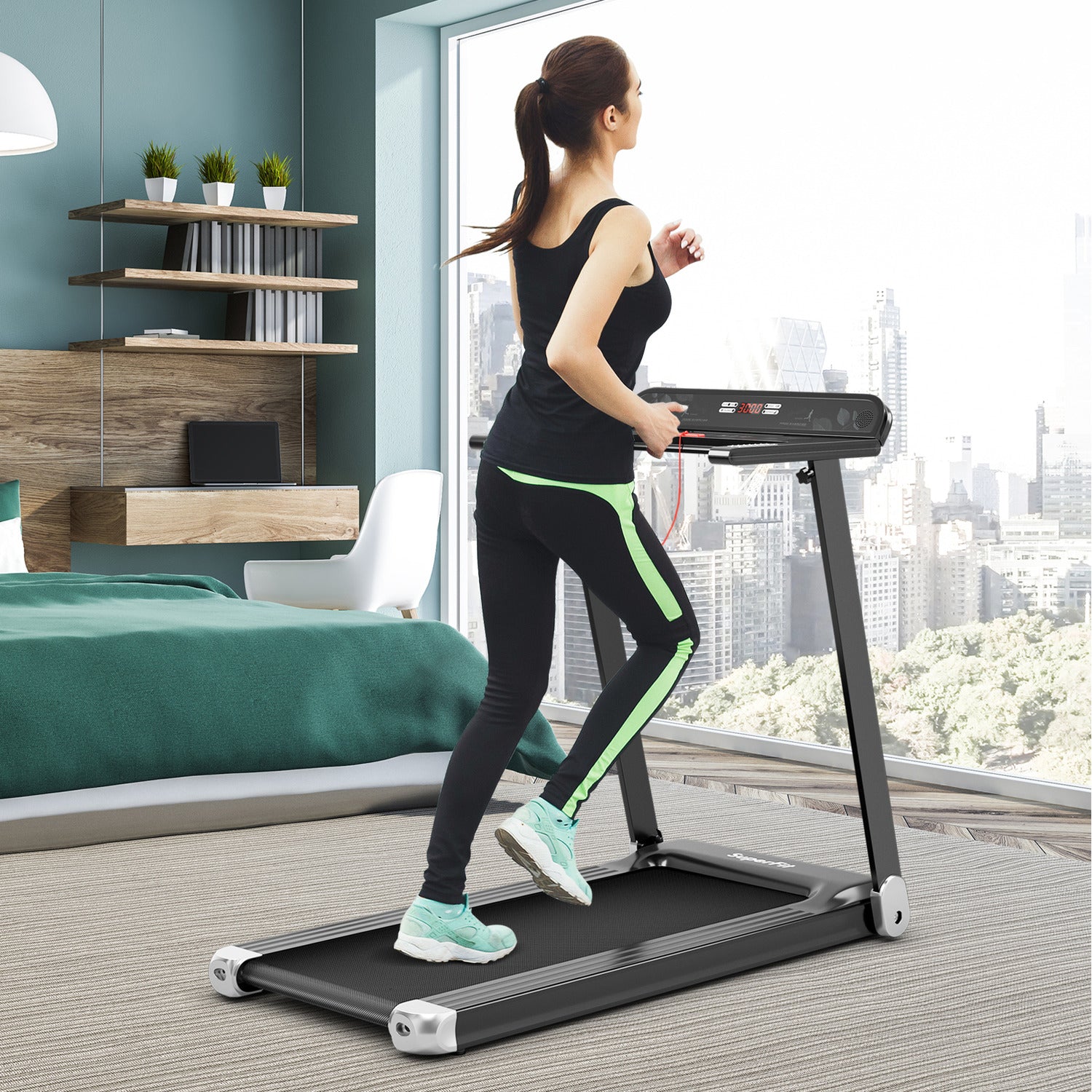 Foldable Treadmill Walking Running Machine