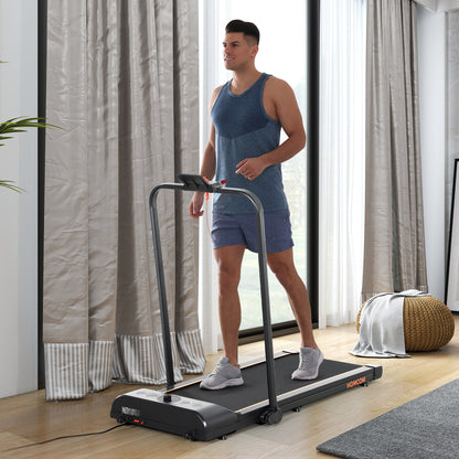 HOMCOM Folding Walking Treadmill Aerobic Walking Exercise Machine LED