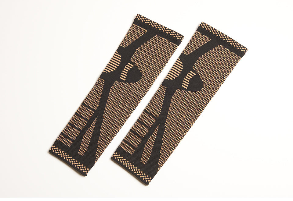 Copper Infused Full Leg Compression Sleeves by Sharper Image (Set of 2)