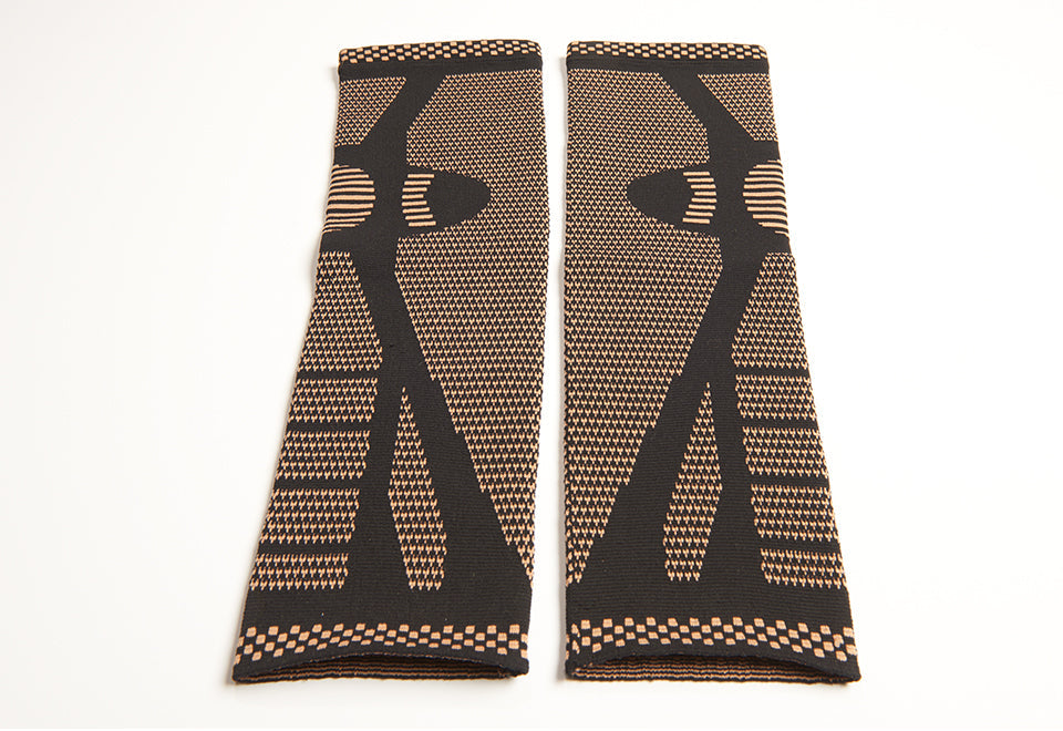 Copper Infused Full Leg Compression Sleeves by Sharper Image (Set of 2)