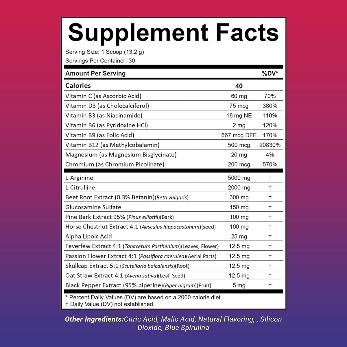 Blood Flow Super Formula Drink Powder