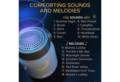 Firefly Sound Machine with Alarm Clock and Bluetooth Speaker
