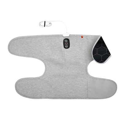 Calming Heat™ Charcoal + Copper Infused Massaging Knee Wrap by Sharper Image