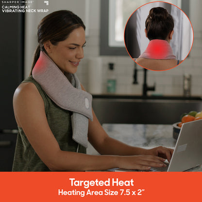 Calming Heat™ Copper Infused Massaging Neck Wrap by Sharper Image