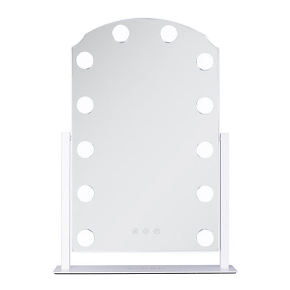 LED Scalloped Hollywood Mirror
