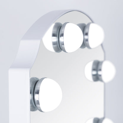 LED Scalloped Hollywood Mirror