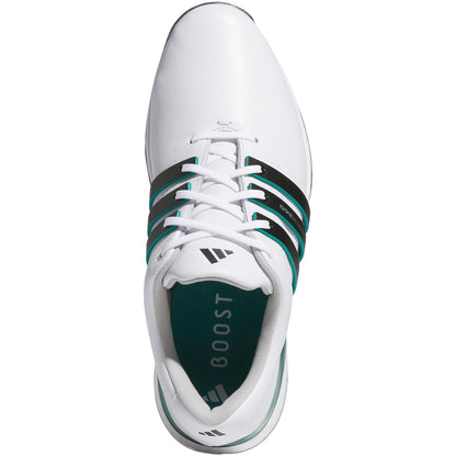 Adidas TOUR360 24 Golf Shoes White/Core Black/Aurora Ivy