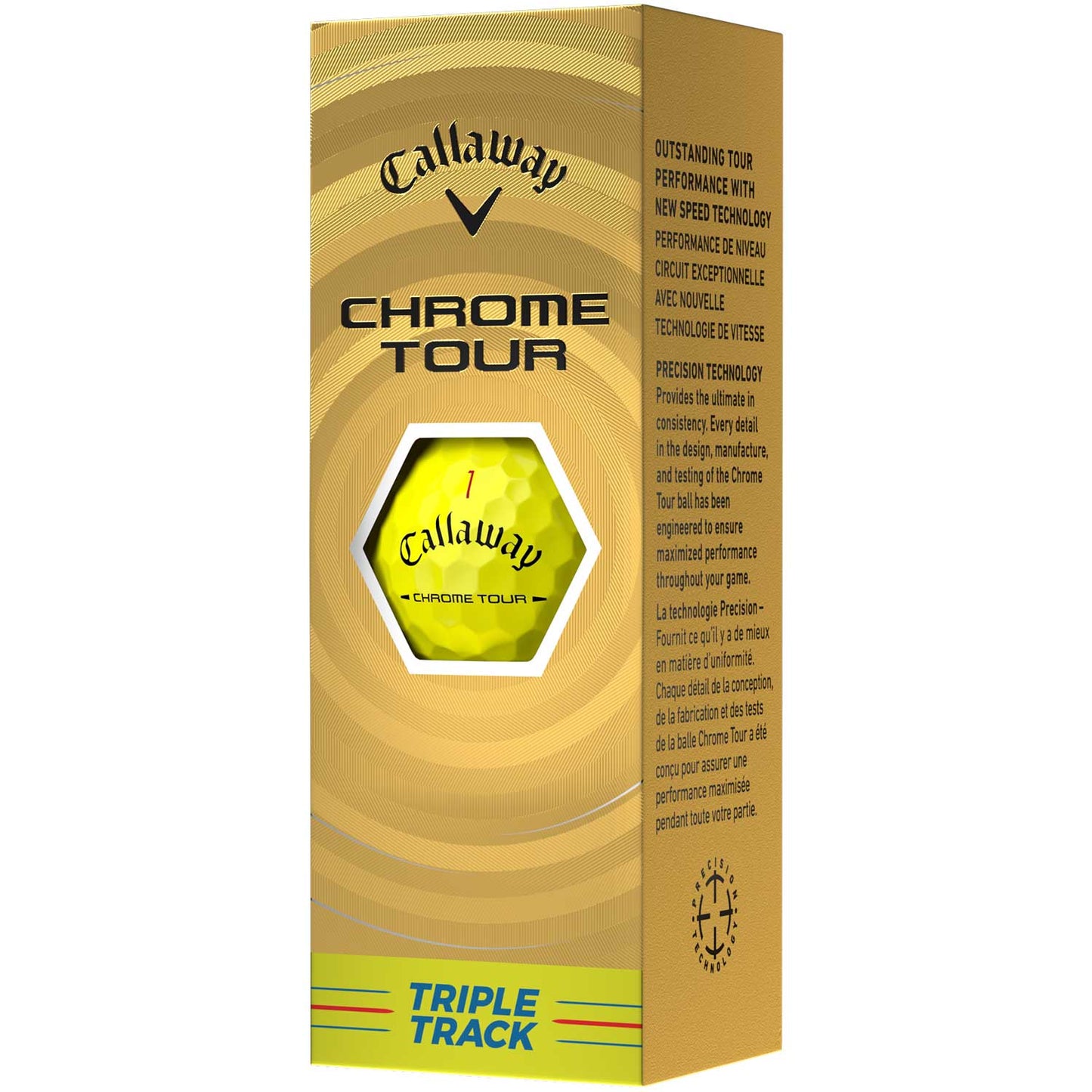 Callaway Chrome Tour Triple Track Yellow Golf Balls