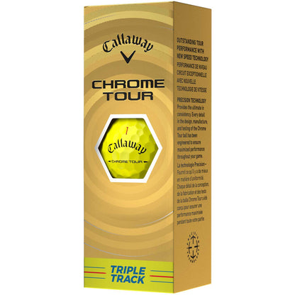 Callaway Chrome Tour Triple Track Yellow Golf Balls