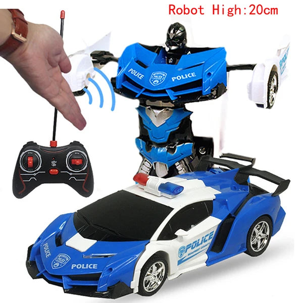 Coche teledirigido con sensor de gestos para niños, juguete de transformación, robot, batería de deformación, control remoto