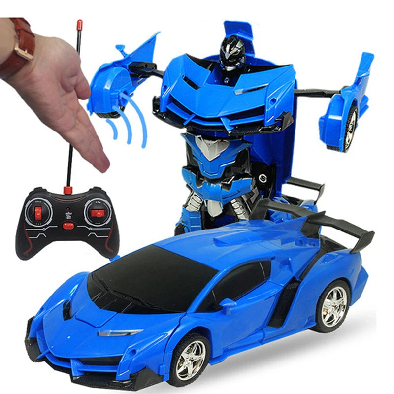 Coche teledirigido con sensor de gestos para niños, juguete de transformación, robot, batería de deformación, control remoto