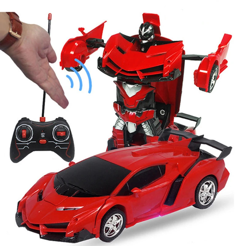 Coche teledirigido con sensor de gestos para niños, juguete de transformación, robot, batería de deformación, control remoto