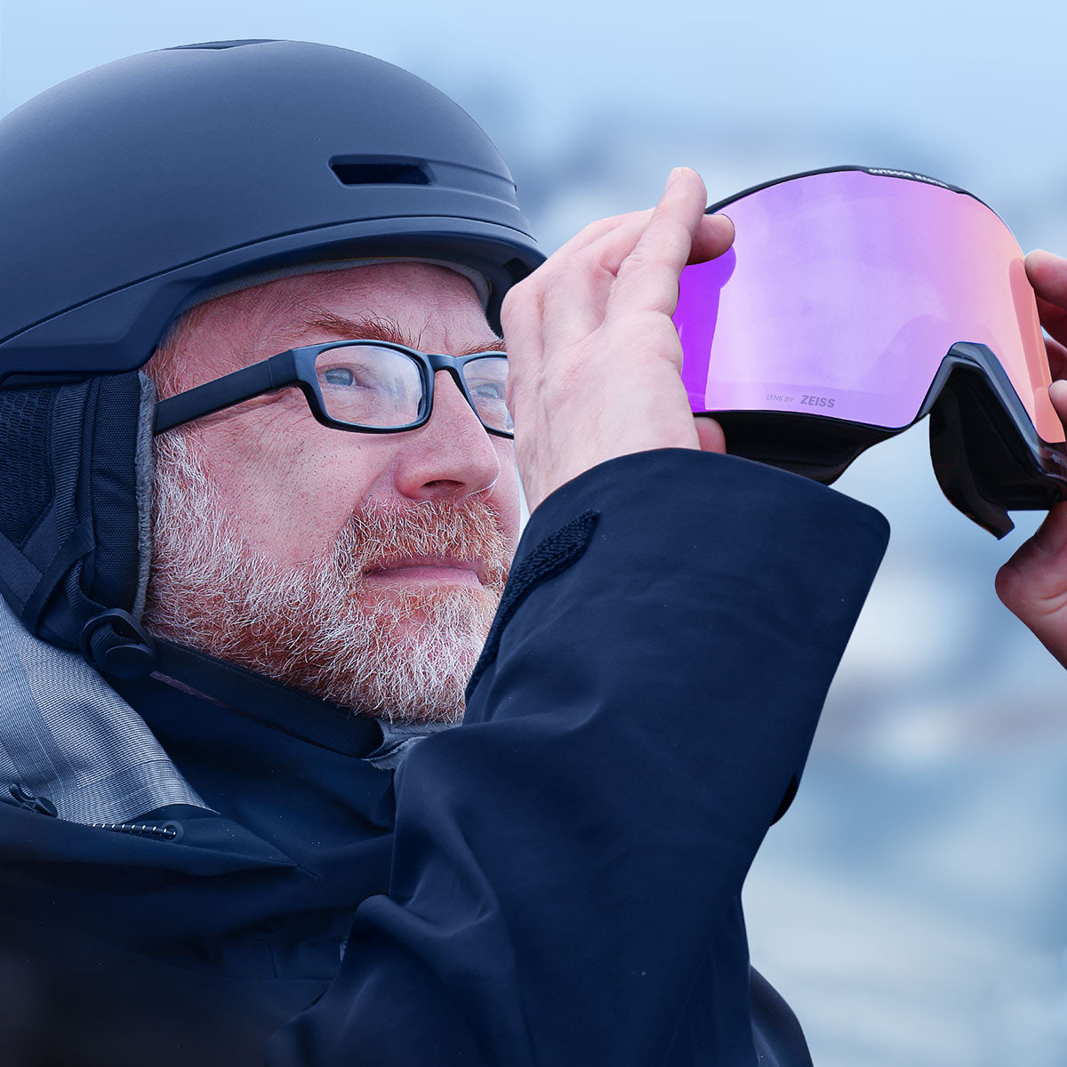 Asian Fit FALCON Ski Goggles Cylindrical ZEISS Lens