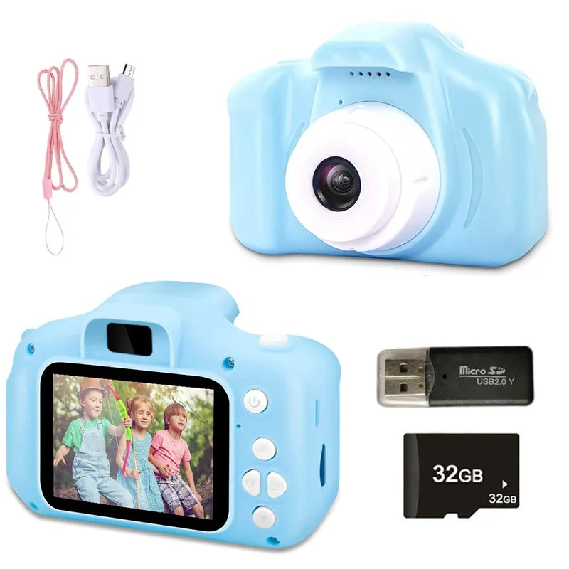 Cámara digital de juguete para niños y niñas, pantalla HD de 1080P