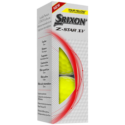 Srixon Z-Star XV 8 Yellow Golf Balls