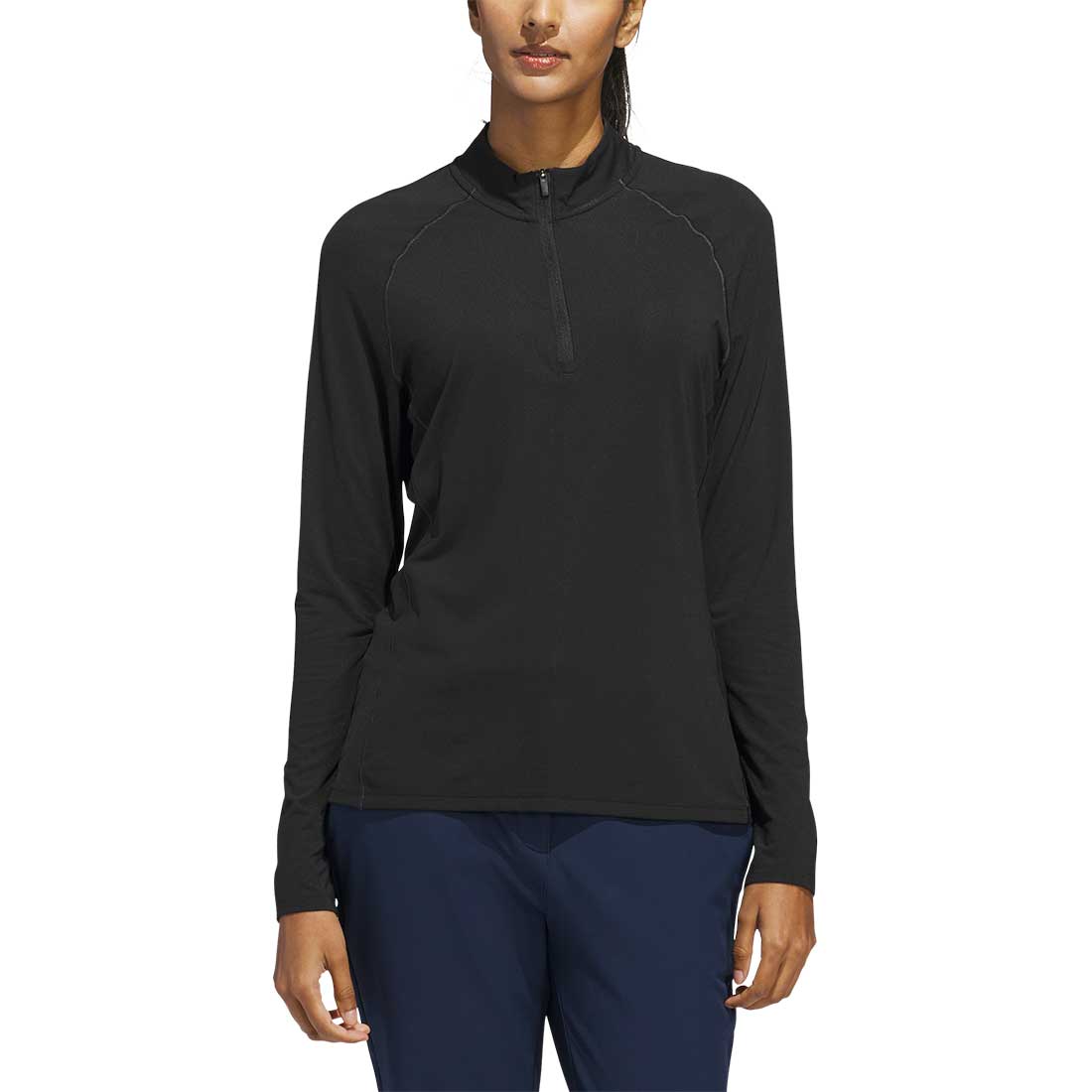 Adidas Women's Ultimate365 Solid 1/4 Zip Golf Mock