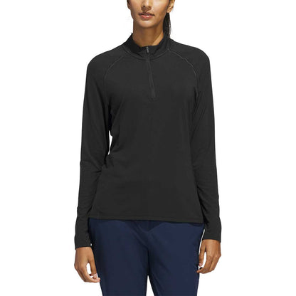 Adidas Women's Ultimate365 Solid 1/4 Zip Golf Mock
