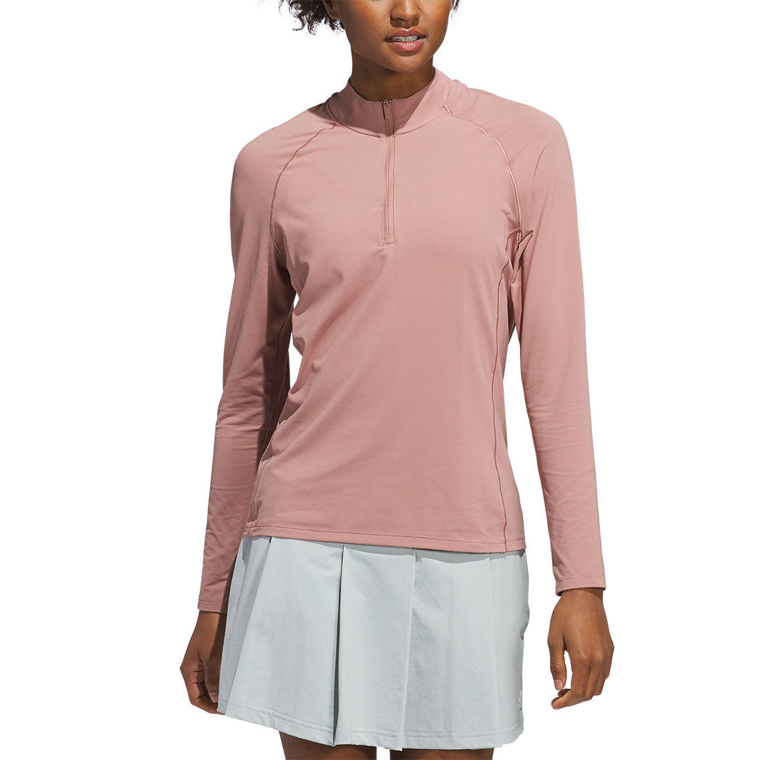Adidas Women's Ultimate365 Solid 1/4 Zip Golf Mock