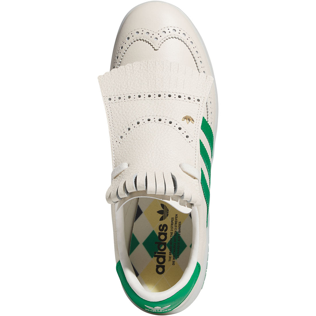 Adidas CourseCup Spikeless Golf Shoes Chalk White/Green/Almost Yellow