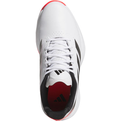 Adidas Juniors Adizero ZG Golf Shoes White/Lucid Red