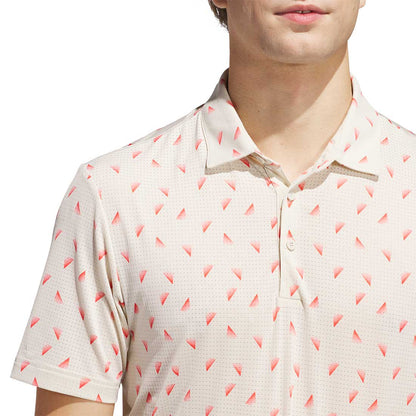 Adidas Ultimate365 Printed Slice Mesh Golf Polo