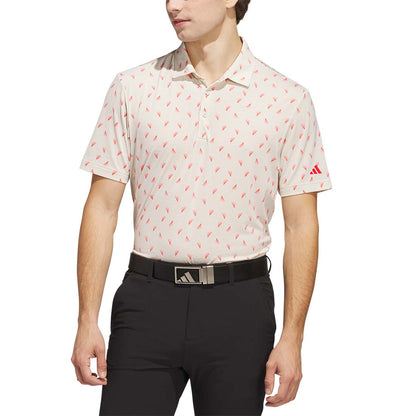 Adidas Ultimate365 Printed Slice Mesh Golf Polo
