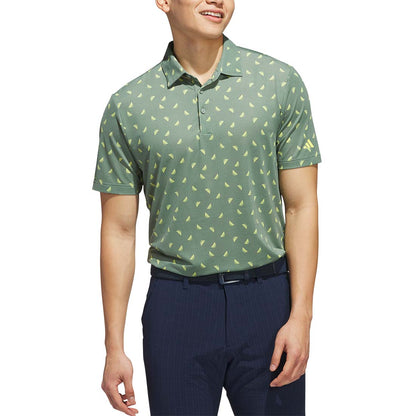 Adidas Ultimate365 Printed Slice Mesh Golf Polo