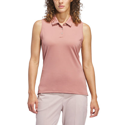 Adidas Women's Solid Ottoman Sleeveless Polo