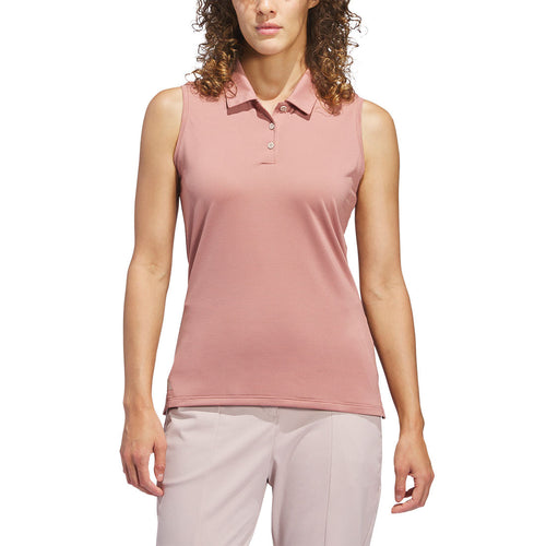 Adidas Women's Solid Ottoman Sleeveless Polo