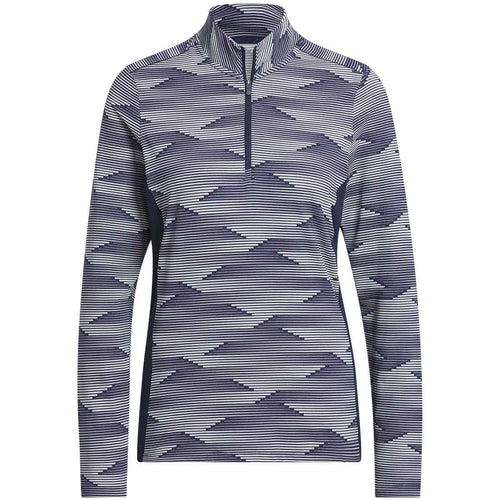 Adidas Women's Ultimate365 Printed Quarter Zip Mock