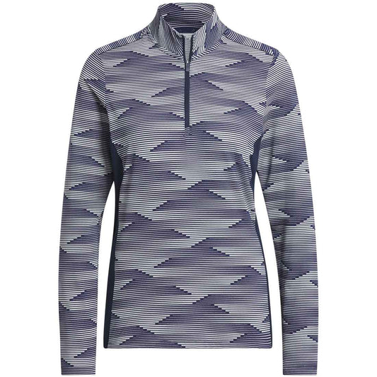 Adidas Women's Ultimate365 Printed Quarter Zip Mock