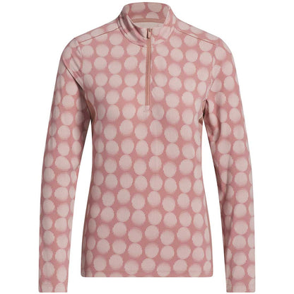 Adidas Women's Ultimate365 Printed Quarter Zip Mock