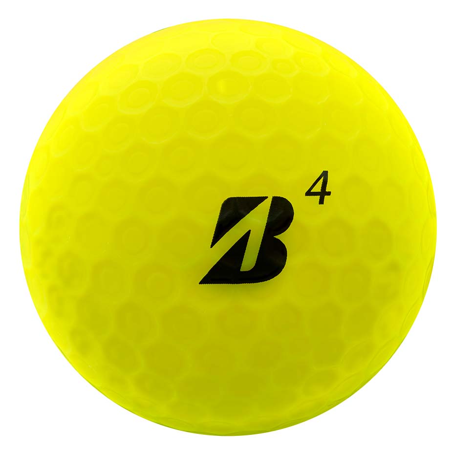 Bridgestone e12 Straight Matte Yellow Personalized Golf Balls