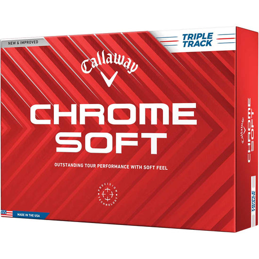 Callaway 2024 Chrome Soft Triple Track White Golf Balls