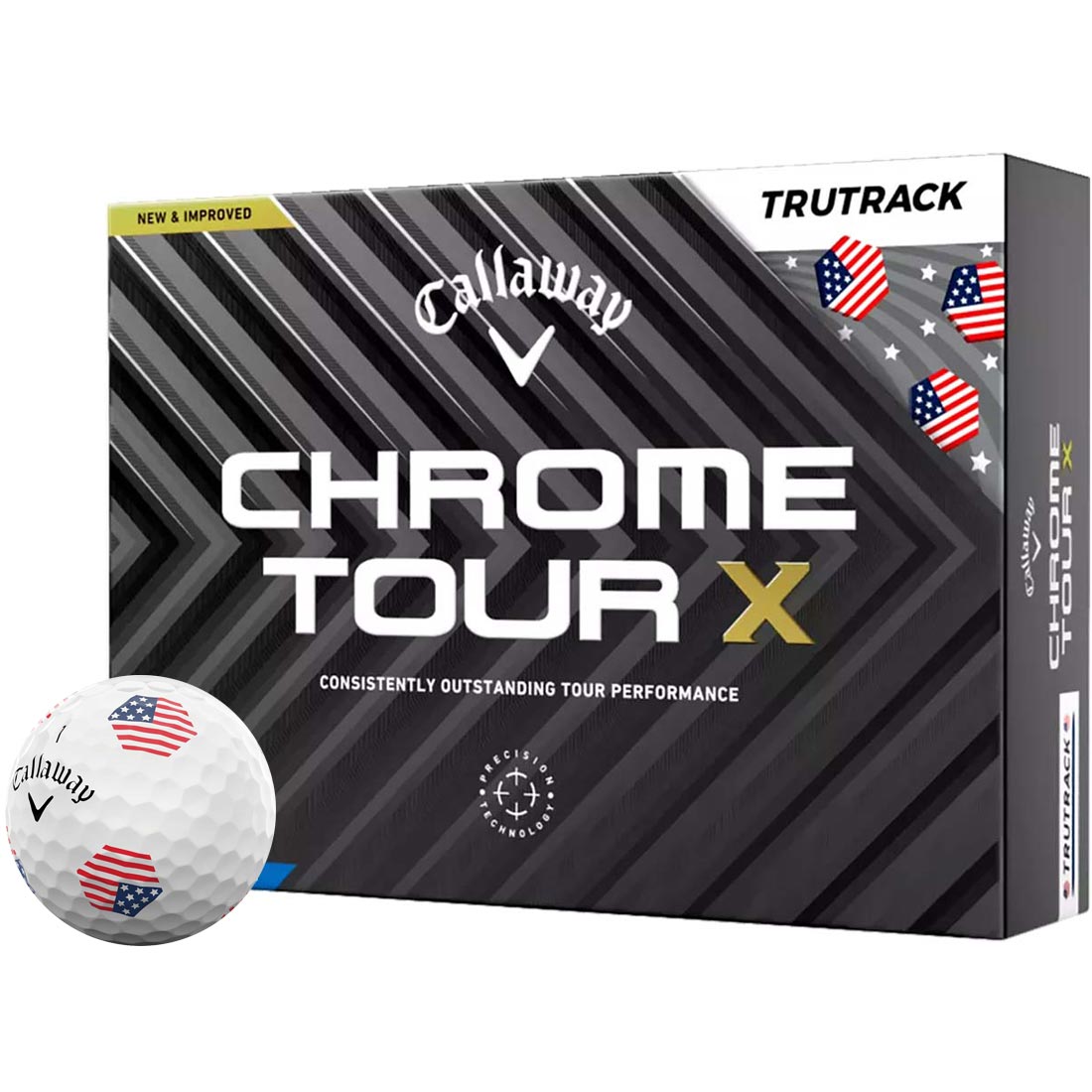 Callaway 2024 Chrome Tour X TruTrack USA Golf Balls